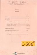 Cleco-Cleco 15QAB, Drill Operations and Parts Manual 1968-15QAB-01
